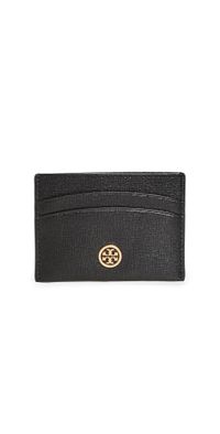 Tory Burch Robinson Card Case Black One Size