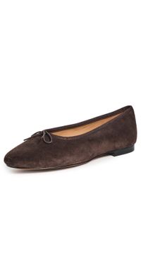 Madewell Francine Suede Ballet Flats Dark Carob 10