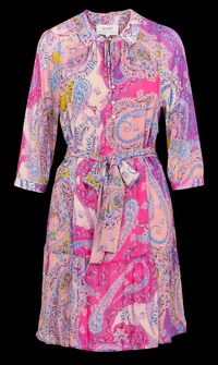 Sud Express - Robe courte imprimée - Taille L - Rose