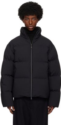 Moncler Blouson court Misonet noir rembourré en duvet