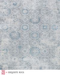 Legacy Power Loomed Ivory & Blue Rug, 12' x 15'
