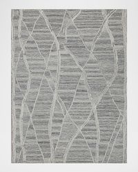 Tangiers Hand-Tufted Gray/Ivory Rug, 10' x 14'