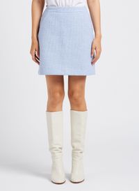 Moss Copenhagen - Jupe courte droite - Taille L - Bleu