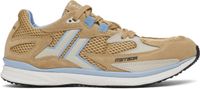 Lanvin Beige & Blue Meteor Runner Sneakers