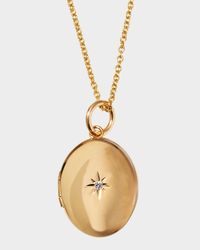 Alana 14K Gold Diamond Locket Necklace