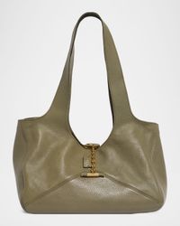Balloon East-West Tote Bag in Grain Leather