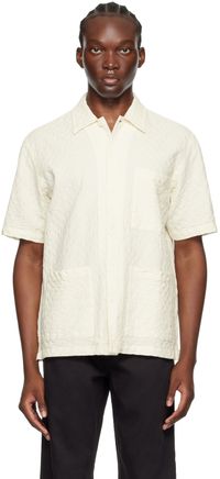Universal Works White Island Shirt