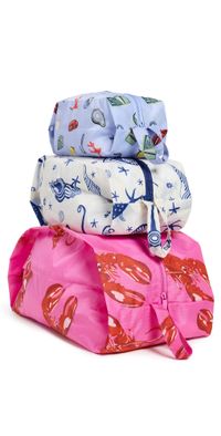 BAGGU 3D Zip Set Sea Creatures One Size