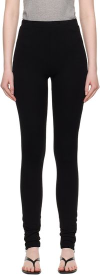 TOTEME Black Zip Leggings