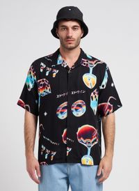 Edwin - Chemise col cubain imprimée - Taille XL - Multicolore
