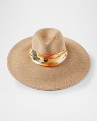 Cassidy Fedora With Organza Scarf
