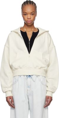 The North Face White Evolution Full Zip Hoodie
