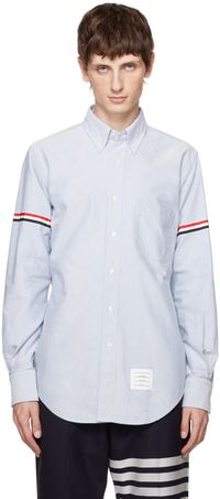 Thom Browne Chemise bleue à poche