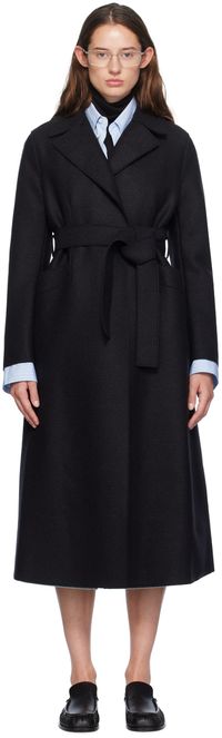 Harris Wharf London Manteau long noir