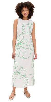 The Wolf Gang Luna Maxi Dress Ivory M