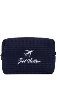 Abbode Jet Setter Waffle Pouch Navy One Size