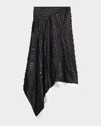 Asymmetric Scarf Skirt