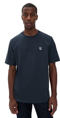 Maison Kitsuné Grey Fox Head Patch Comfort Tee Classic Navy XL