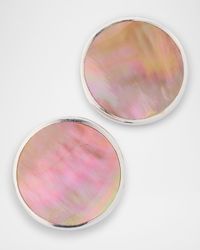 Rock Candy Sterling Silver Large Round Stud Earrings