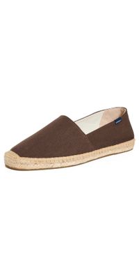 Soludos Dali Slip On Espadrilles Iberia Brown 10-10.5