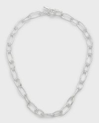 925 Classico Faceted Oval Link Necklace