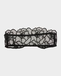 Petite Chou Embroidered Stretch Tulle Bandeau
