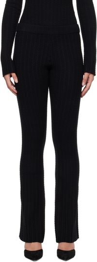 GUIZIO Black Camille Lounge Pants
