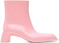 Acne Studios Pink Rubber Boots