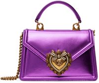 Dolce&Gabbana Purple Small Devotion Bag