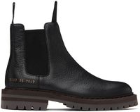 Common Projects Bottes chelsea noires en cuir