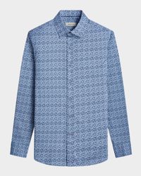 Men's Karl Micro-Geometric Sport Shirt