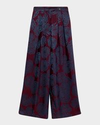 Pamplona Pleated Wide-Leg Pants