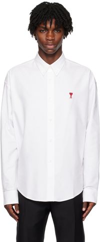 AMI Paris White Boxy Fit Shirt