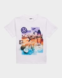 Boy's Rame Collage Surf Short-Sleeve T-Shirt, Size 8-16