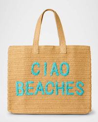 Ciao Beaches Straw Tote Bag