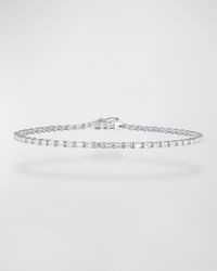 14K Baguette Diamond Tennis Bracelet