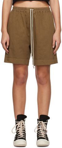 Rick Owens DRKSHDW Brown Boxers Shorts