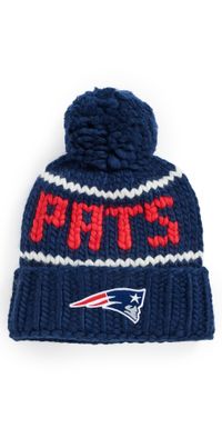 Lele Sadoughi Pats Beanie Navy One Size