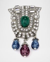 Crystal Multi-Drop Brooch