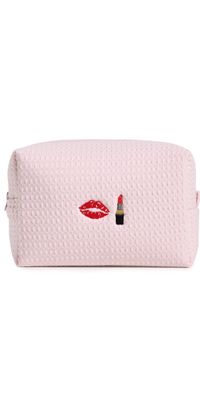 Abbode Kiss Kiss Waffle Pouch Peony One Size