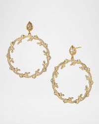 18K Diamond Mogul Twine Earrings