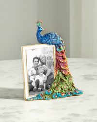 Rainbow Peacock Frame, 4" x 6"