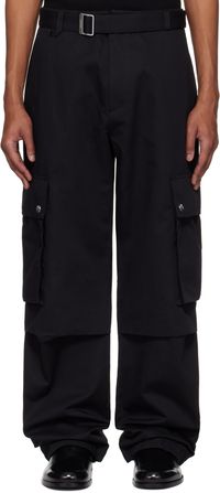 JACQUEMUS Black La Casa 'The cargo pants' Cargo Pants