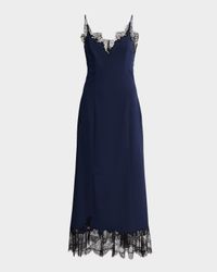Nadia Lace-Trimmed Midi Dress