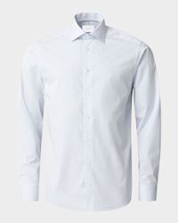 Men's Elevated Pique Check Contemporary Fit Dress Shirt