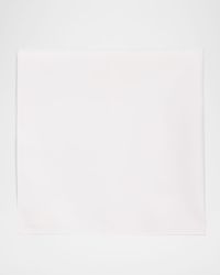 Men's Solid Cotton Evening Pocket Square