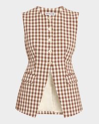 Lois Gingham Tailored Vest