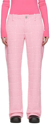 Bottega Veneta Pink Intreccio Trousers