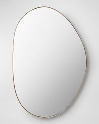 Aamnah 36" Free-Form Wall Mirror, Gold