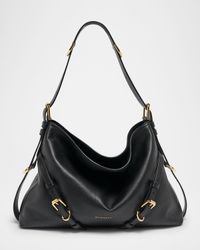Voyou Medium Shoulder Bag in Shiny Leather